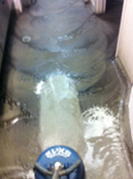 Hard Floor Cleaning Preparation and scrubbing